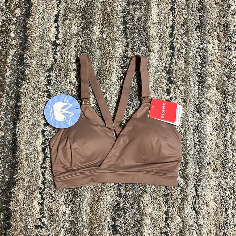 NWT Spanx Nude Nursing Bra